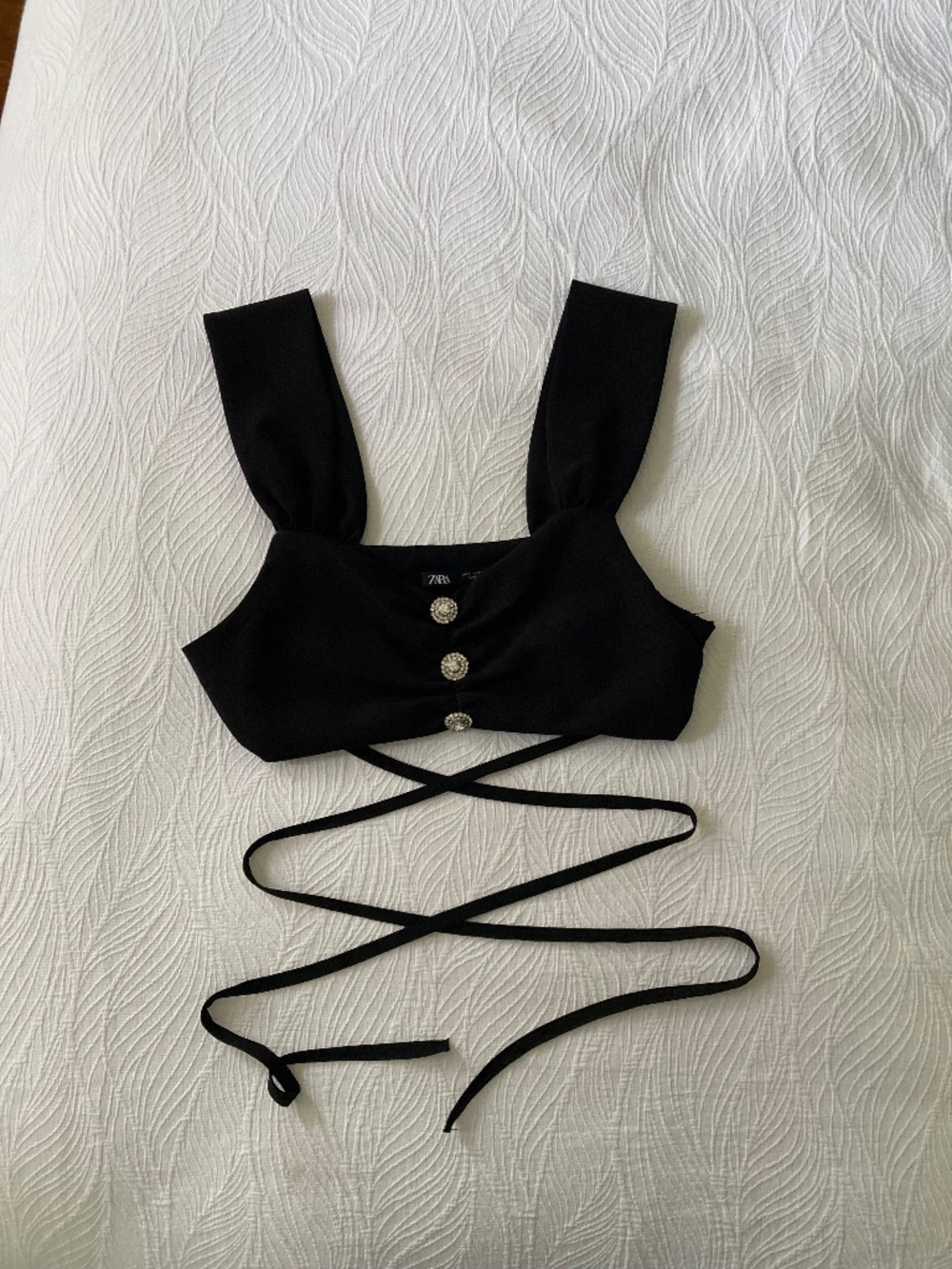 Zara crop top with ties